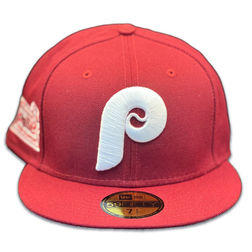 Philadelphia Phillies Pro Image Exclusive Maroon World Champs Patch Pink Sweatband and UV 59FIFTY Fitted Hat