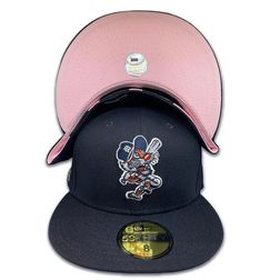 Detroit Tigers Pro Image Exclusive Navy 50th Anniversary Patch Pink Sweatband and UV 59FIFTY Fitted Hat