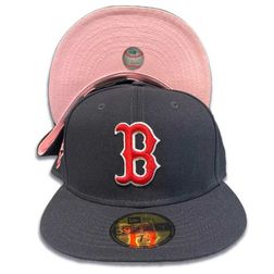 Boston Red Sox Pro Image Exclusive Navy 1967 WS Patch Pink Sweatband and UV 59FIFTY Fitted Hat