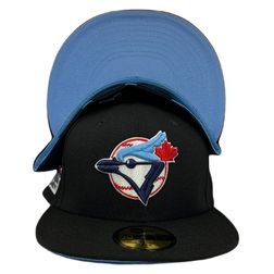 Toronto Blue Jays Pro Image Exclusive Black 1991 ASG Patch Blue Sweatband and UV 59FIFTY Fitted Hat