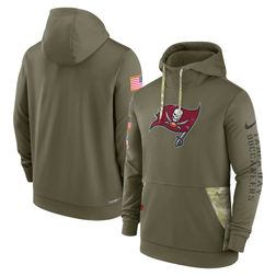 Tampa Bay Buccaneers 2022 Salute To Service Nike Olive Green Therma Performance Pullover Hoodie