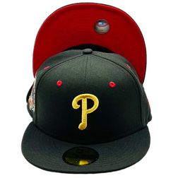 Philadelphia Phillies Black 1996 All Star Game Side Patch Red UV New Era 59Fifty Fitted Hat