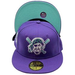 Pittsburgh Pirates Purple Frosted Grape 1994 All Star Game Side Patch Mint UV New Era 59Fifty Fitted Hat