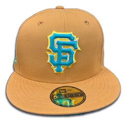 San Francisco Giants Tan Year 2000 Patch Teal UV 59FIFTY Fitted Hat