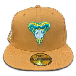 Arizona Diamondbacks Tan 1998 Inaugural Patch Teal UV 59FIFTY Fitted Hat