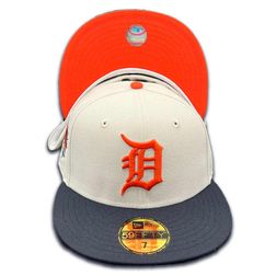 Detroit Tigers Icon Pack Stone Navy Two Tone 1979 ASG Patch Orange UV 59FIFTY Fitted Hat