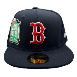 Boston Red Sox Pro Image Exclusive Navy Oversize Patch Lavender Purple UV 59FIFTY Fitted Hat