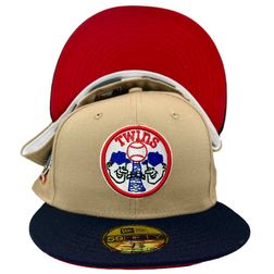 Minnesota Twins Two Tone Classic Pack 60 Seasons Side Patch Red UV 59FIFTY Fitted Hat