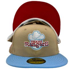 Texas Rangers Two Tone Classic Pack Baseball Club Side Patch Red UV 59FIFTY Fitted Hat