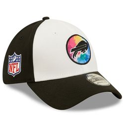 Buffalo Bills New Era 2022 NFL Crucial Catch Intercept Cancer 39THIRTY Coaches Flex Hat