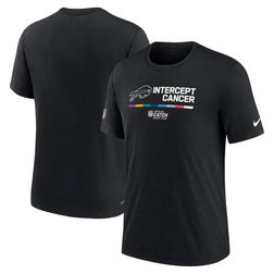 Buffalo Bills Black 2022 NFL Nike Crucial Catch Intercept Cancer Performance Shirt