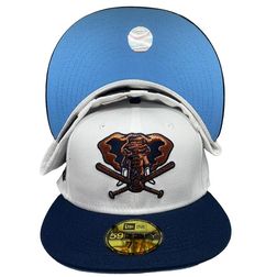 Oakland Athletics Two Tone Stomper 40th Anniversary Side Patch Icy Blue UV 59FIFTY Fitted Hat