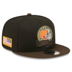 Cleveland Browns New Era 2022 NFL Salute to Service 9FIFTY Snapback Adjustable Hat