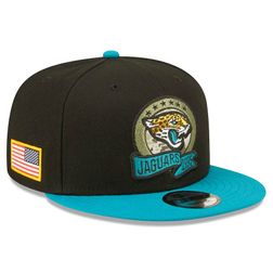 Jacksonville Jaguars New Era 2022 NFL Salute to Service 9FIFTY Snapback Adjustable Hat