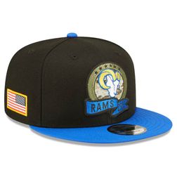 Los Angeles Rams New Era 2022 NFL Salute to Service 9FIFTY Snapback Adjustable Hat