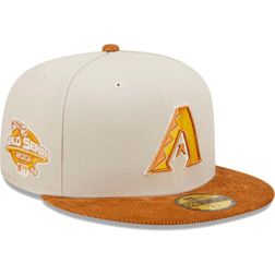 Arizona Diamondbacks 2001 WS Patch Brown Corduroy Visor Dark Green UV 59FIFTY Fitted Hat