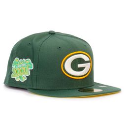 Green Bay Packers Green Super Bowl XXXI Patch Citrus Pop UV 59FIFTY Fitted Hat