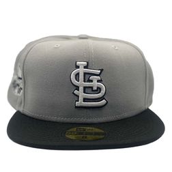 St Louis Cardinals Two Tone Gray Nelly 2009 ASG Patch Black UV 59FIFTY Fitted Hat