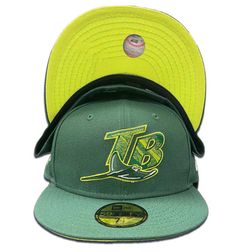 Tampa Bay Rays 420 Green 2008 WS Patch Lime Green UV 59FIFTY Fitted Hat