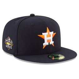 Houston Astros Navy 2022 World Series Side Patch 59FIFTY New Era Fitted Hat