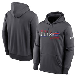 Buffalo Bills Anthracite Nike Prime Logo Name Split Pullover Hoodie