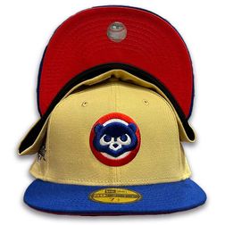 Chicago Cubs Two Tone Vegas Gold 1990 ASG Patch Red UV 59FIFTY Fitted Hat