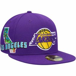 Los Angeles Lakers Stateview Purple NBA 59FIFTY Fitted Hat