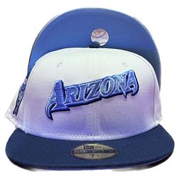 Arizona Diamondbacks Chrome Two Tone 1998 Inaugural Season Patch Icy Blue UV 59FIFTY Fitted Hat