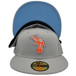 Oakland Athletics Orange Slice 40th Anniversary Patch Blue UV 59FIFTY Fitted Hat