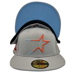 Houston Astros Orange Slice 35th Anniversary Patch Blue UV 59FIFTY Fitted Hat