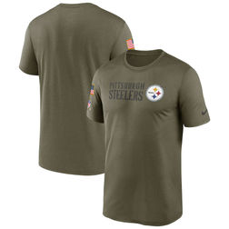 Pittsburgh Steelers Nike Olive Green 2022 Salute to Service Legend Team Shirt