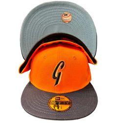 San Francisco Giants Two Tone Orange Navy 2007 ASG Patch Icy Blue UV 59FIFTY Fitted Hat