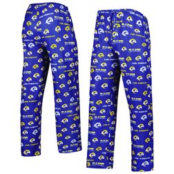 Los Angeles Rams Concepts Sport Breakthrough Allover Print Knit Sleep Pajama Pants