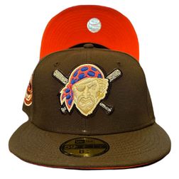 Pittsburgh Pirates Vegas Pack Rivers Stadium Patch Orange UV 59FIFTY Fitted Hat