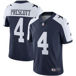 Dallas Cowboys Dak Prescott Nike Navy Alternate Vapor Limited Jersey