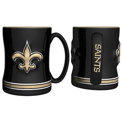 New Orleans Saints 14oz Team Logo Relief Mug