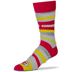 Kansas City Chiefs For Bare Feet Mountain Stripe Socks