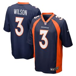 Denver Broncos Russell Wilson Navy Nike Game Jersey