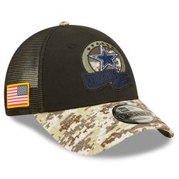 Dallas Cowboys New Era 2022 NFL Salute to Service 9FORTY Snapback Trucker Adjustable Hat