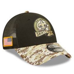 New Orleans Saints New Era 2022 NFL Salute to Service 9FORTY Snapback Trucker Adjustable Hat