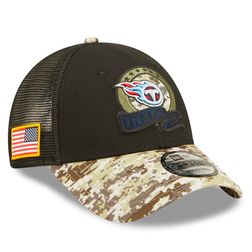 Tennessee Titans New Era 2022 NFL Salute to Service 9FORTY Snapback Trucker Adjustable Hat