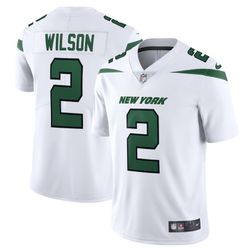 New York Jets Zach Wilson Nike White Vapor Limited Jersey