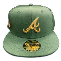 Atlanta Braves Green Envy 2000 ASG Patch Brown UV 59FIFTY Fitted Hat