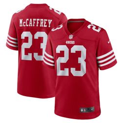 San Francisco 49ers Christian McCaffrey Nike Scarlet Red Game Jersey