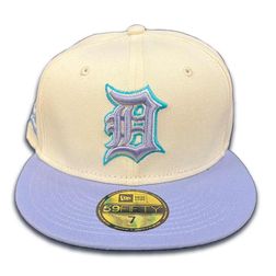 Detroit Tigers Blue Dream Chrome Two Tone 1968 WS Champs Teal UV 59FIFTY Fitted Hat