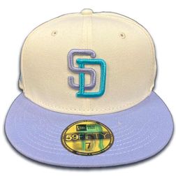 San Diego Padres Blue Dream Chrome Two Tone 25th Anniversary Patch Teal UV 59FIFTY Fitted Hat