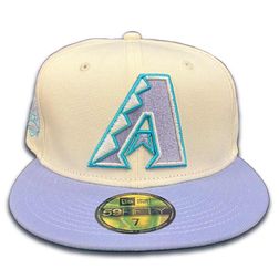 Arizona Diamondbacks Blue Dream Chrome Two Tone 10th Anniversary Patch Teal UV 59FIFTY Fitted Hat