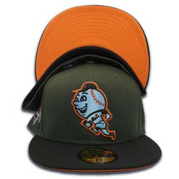 New York Mets Sushi Pack Two Tone 60th Anniversary Patch Orange UV 59FIFTY Fitted Hat