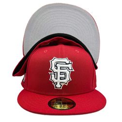 San Francisco Giants Red Hot 2007 All Star Game Patch Gray UV 59FIFTY Fitted Hat