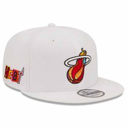 Miami Heat Flame Logo City Edition NBA 9FIFTY New Era Snapback Hat